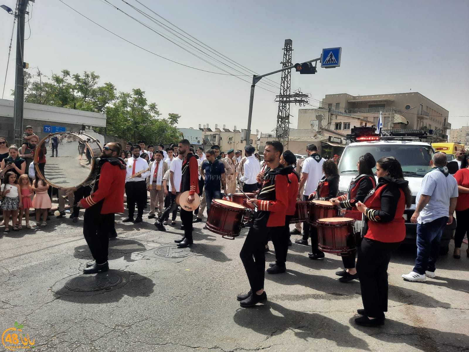 صور: استعراض كشفي ضخم في يافا بمناسبة يوم التقبيلة 